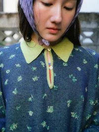 〈日本選貨|預購商品〉PAMM 春日花園 透膚針織衫