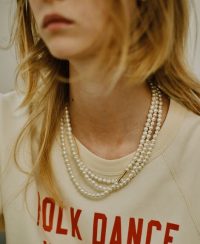 【日本選貨預購商品】 Freada 玻璃手工纏繞珍珠長項鍊