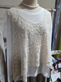 〈日本選貨|部份現貨+預購商品〉boho鉤編多層背心